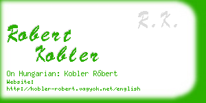 robert kobler business card